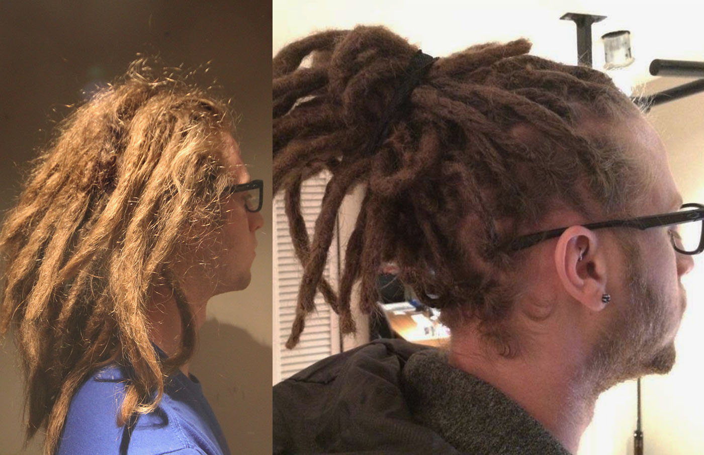 Dreadlocks on a blond guy incredible before and after dreads picture.